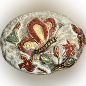 💥Dragonfly Butterfly Ceramic Paper Weight Garden Rock Happiness